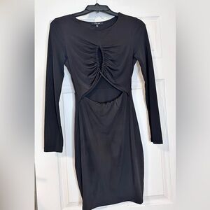 Love Tree Black BodyCon Midi Dress Size Small NWOT